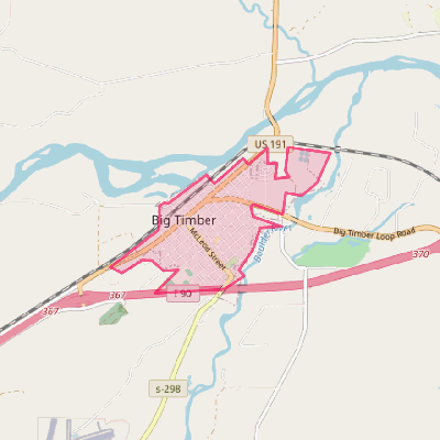 Map of Big Timber