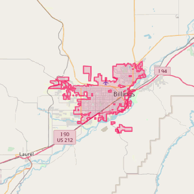 Map of Billings