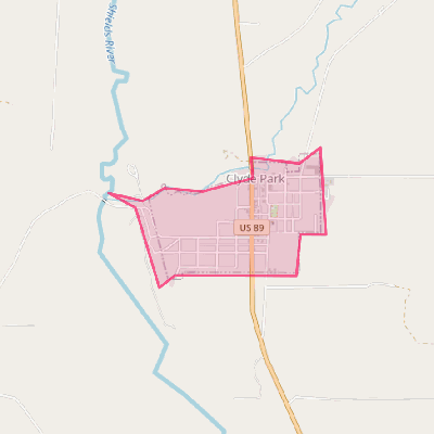 Map of Clyde Park