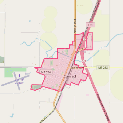 Map of Conrad