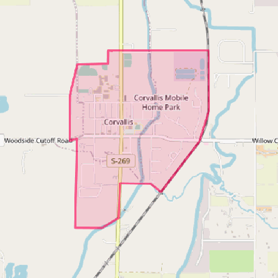 Map of Corvallis