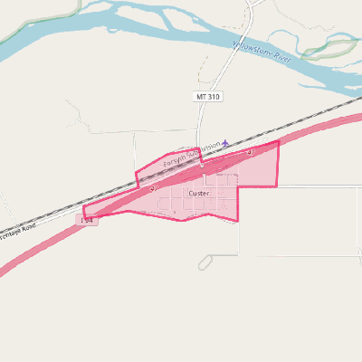 Map of Custer