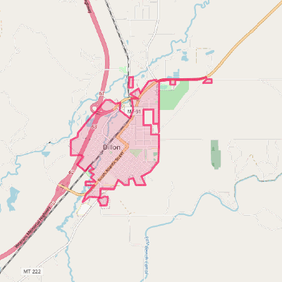 Map of Dillon