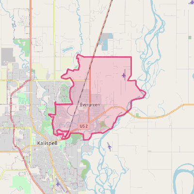 Map of Evergreen