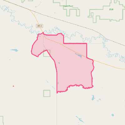 Map of Fort Belknap Agency