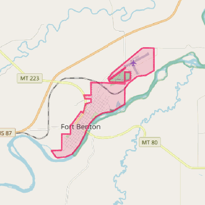 Map of Fort Benton