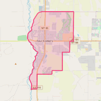 Map of Four Corners