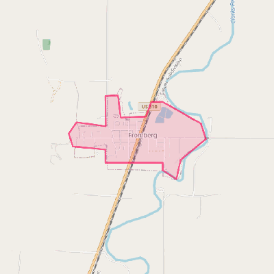 Map of Fromberg