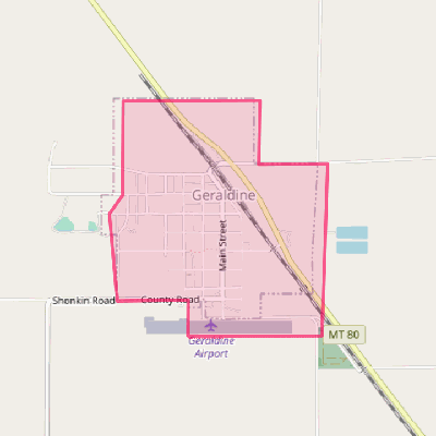 Map of Geraldine