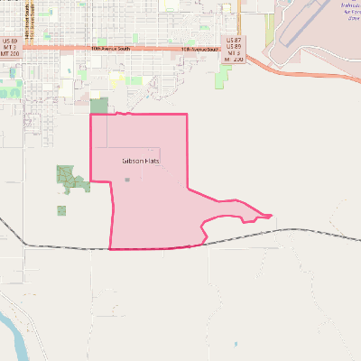 Map of Gibson Flats