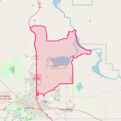 Map of Helena Valley Northeast