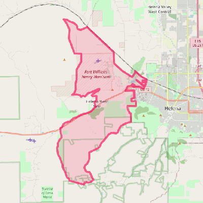 Map of Helena West Side