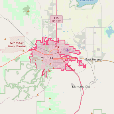 Map of Helena