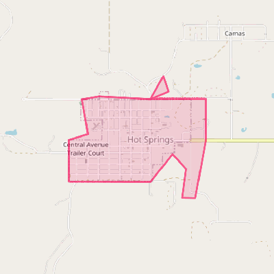 Map of Hot Springs