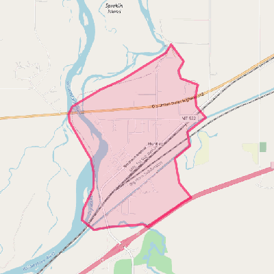 Map of Huntley