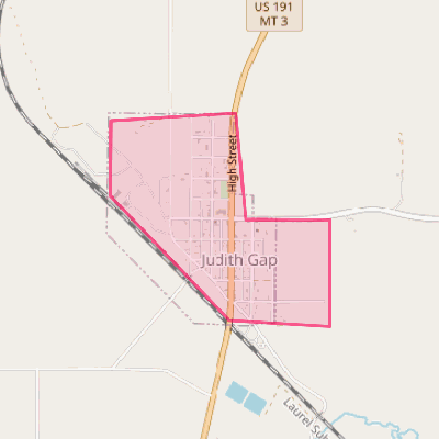 Map of Judith Gap