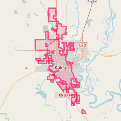 Map of Kalispell