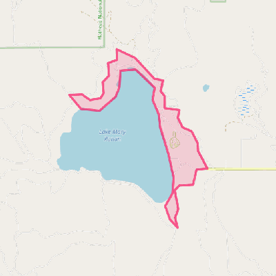 Map of Lake Mary Ronan