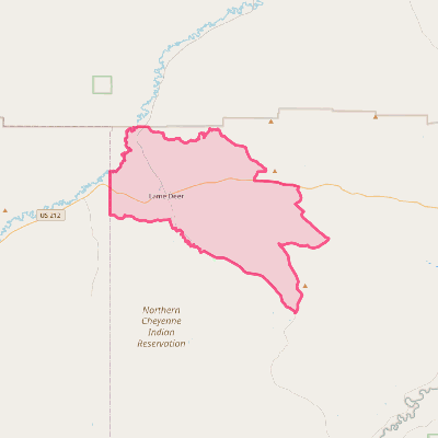 Map of Lame Deer