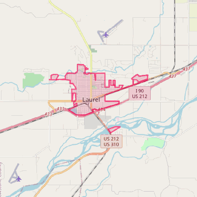 Map of Laurel