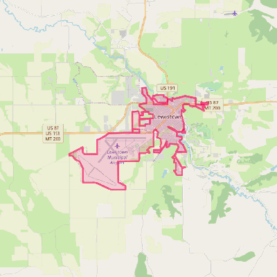 Map of Lewistown