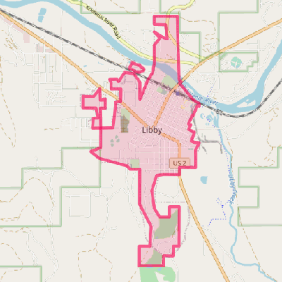 Map of Libby