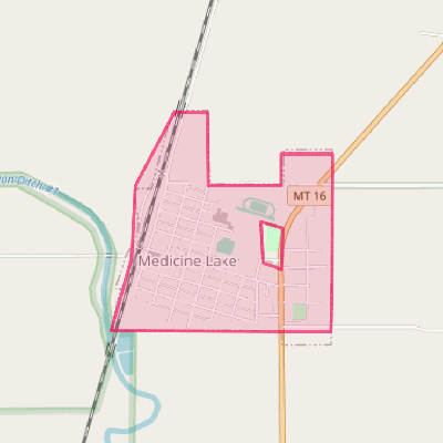 Map of Medicine Lake