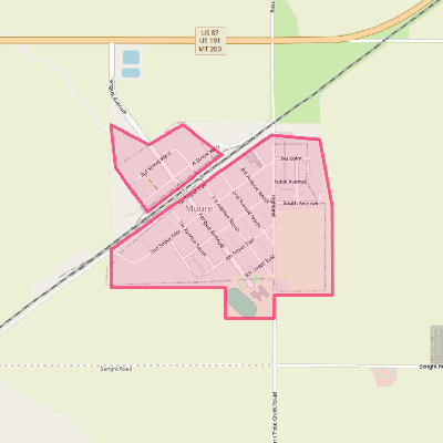 Map of Moore