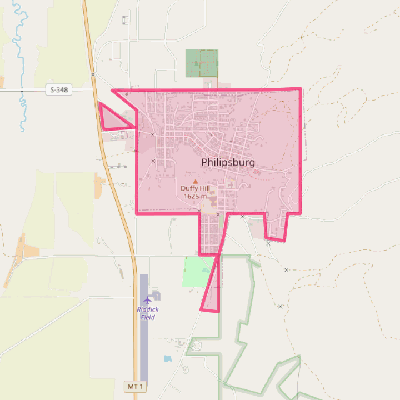 Map of Philipsburg
