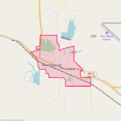 Map of Plentywood
