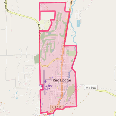 Map of Red Lodge