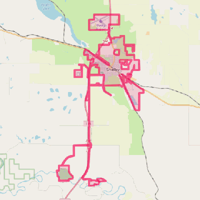 Map of Shelby