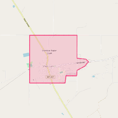 Map of Sheridan