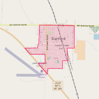 Map of Stanford