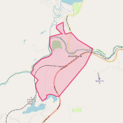 Map of West Glacier