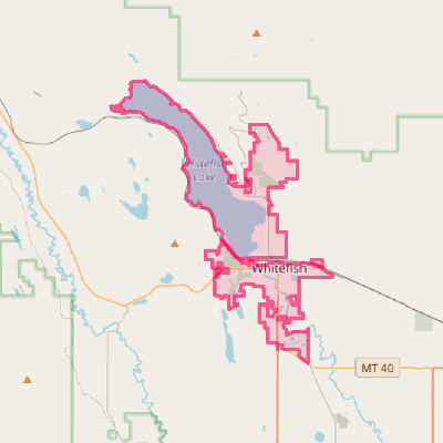 Map of Whitefish