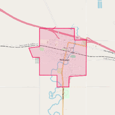 Map of Wibaux