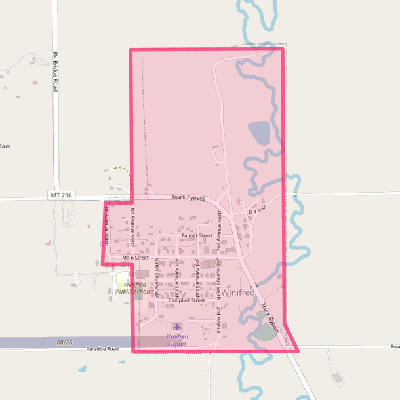 Map of Winifred