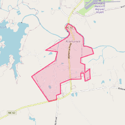 Map of Alamance