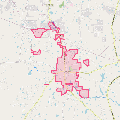 Map of Angier