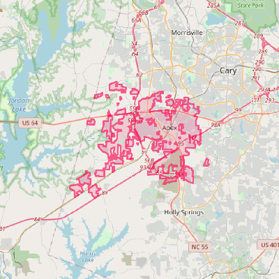 Map of Apex