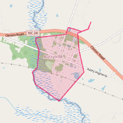 Map of Autryville
