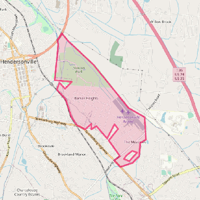 Map of Barker Heights