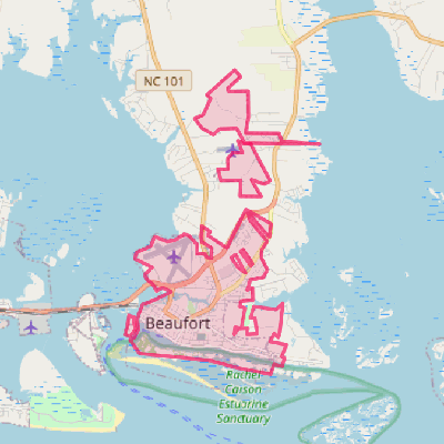 Map of Beaufort