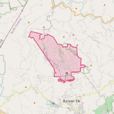 Map of Beech Mountain