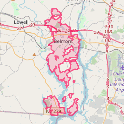 Map of Belmont