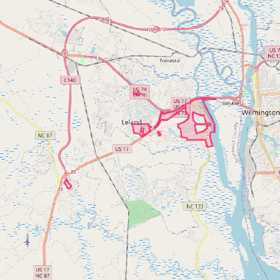 Map of Belville