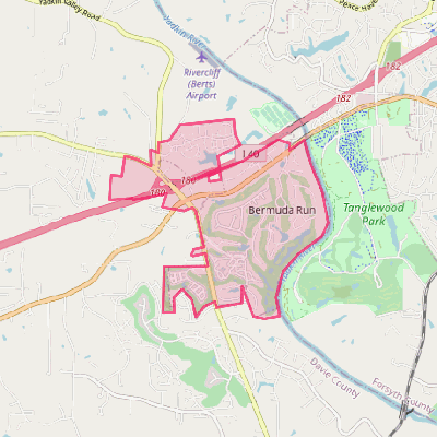 Map of Bermuda Run