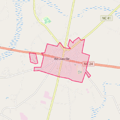 Map of Beulaville