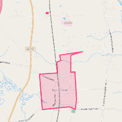 Map of Black Creek